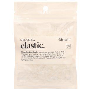 Kitsch, No-Snag Elastic, Clear , 100 Pieces купить в Киеве и Украине