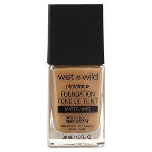 wet n wild, PhotoFocus, Foundation, Matte, 372C Desert Beige, 1 fl oz (30 ml)