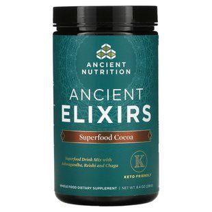 Keto Cocoa, ancient elixir of strength, Dr. Axe / Ancient Nutrition, 238 g.