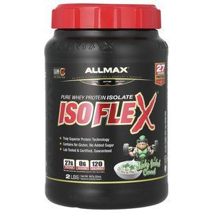 ALLMAX, Isoflex, чистий ізолят сироваткового протеїну, пластівці Lucky Jacked, 907 г (2 фунти)