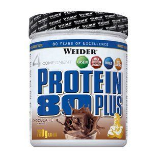 Weider, Protein 80 Plus, 750 g, banana