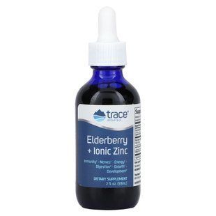 Elderberry + Ionic Zinc, Elderberry + Ionic Zinc, Trace Minerals Research, 59 ml