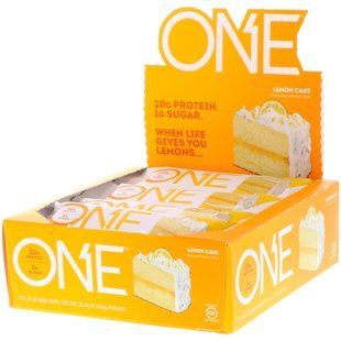 Один батончик, Лимонный пирог, One Brands, 12 батончиков, 2,12 унц. (60 г) каждый купить в Киеве и Украине