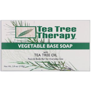 Мыло на растительной основе с маслом чайного дерева, брусок, Tea Tree Therapy, 3.9 унций (110 г) купить в Киеве и Украине