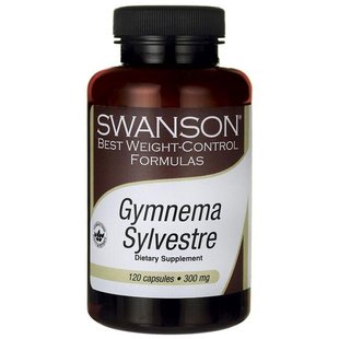 Джимнема Сильвестра, Gymnema Sylvestre, Swanson, 300 мг, 120 капсул купить в Киеве и Украине