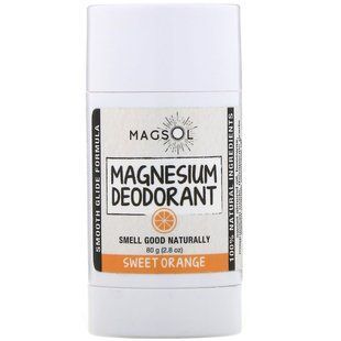Deodorant with magnesium, sweet orange, Magsol, 80 g