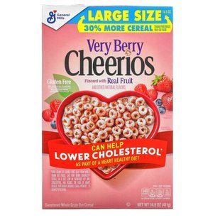 General Mills, Ягоды Cheerios, без глютена, 14,5 унций (411 г) купить в Киеве и Украине