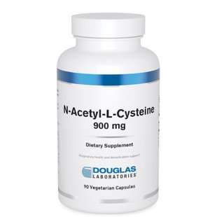 Ацетилцистеин Douglas Laboratories (N-Acetyl-L-Cysteine) 900 мг 90 растительных капсул купить в Киеве и Украине