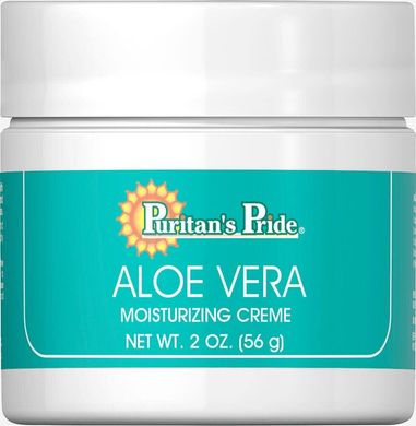 Натуральний зволожуючий крем з алое вера, Aloe Vera Natural Moisturizing Creme, Puritan's Pride, 56 г