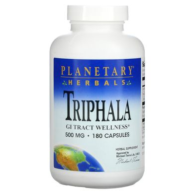 Трифала Planetary Herbals (Triphala) 500 мг 180 капсул