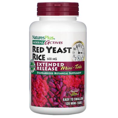 Червоний дріжджовий рис Nature's Plus (Red Yeast Rice) 600 мг 120 таблеток