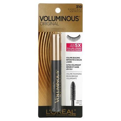 Тушь для ресниц Voluminous Original, угольно-черная 310, L'Oreal, 8 мл купить в Киеве и Украине