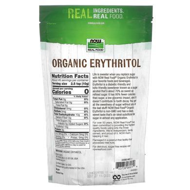 Erythritol sugar substitute Now Foods (Erythritol) 454 g