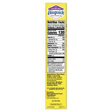Betty Crocker, Bisquick, суміш для млинців та випічки, без глютену, 16 унцій (453 г)
