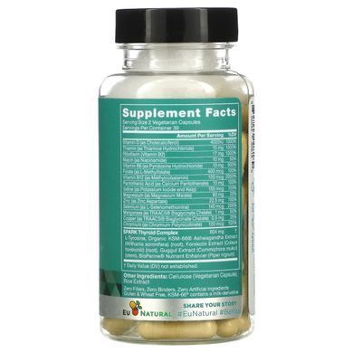 Eu Natural, Spark, цинк та селен, 60 вегетаріанських капсул
