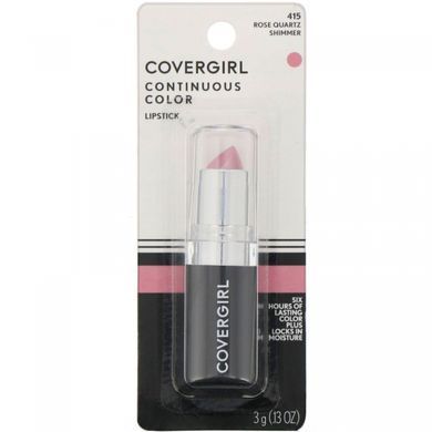 Губна помада, відтінок 415 &laquo;Рожевий кварц&raquo;, Continuous Color, Covergirl, 3 г (0,13 унції)