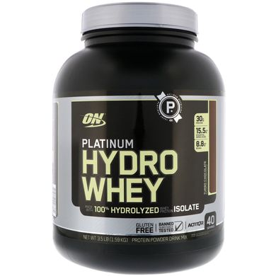 Протеїн Optimum Nutrition (Platinum Hydrowhey) 1590 г з шоколадним смаком