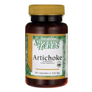 Артишоки, Artichoke, Swanson, 250 мг, 60 капсул