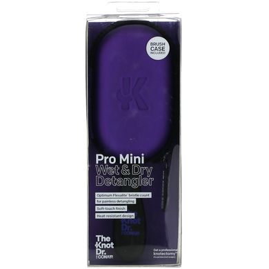Conair, The Knot Dr., Pro Mini Wet & Dry Detangler, фіолетовий, набір з 2 предметів