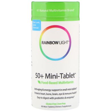 Мультивітаміни 50+ Rainbow Light (Mini Tablet) 90 міні-таблеток