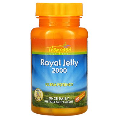 Маточне молочко Thompson (Royal jelly) 2000 мг 60 капсул