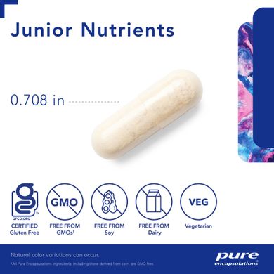 Детские мультивитамины Pure Encapsulations (Junior Nutrients) 120 капсул купить в Киеве и Украине