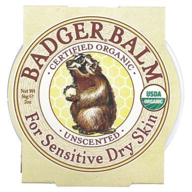 Balm for sensitive skin, fragrance-free for dry skin Badger Company (Badger Balm) 56 g