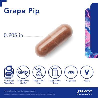 Экстракт виноградных косточек Pure Encapsulations (Grape Pip) 500 мг 120 капсул купить в Киеве и Украине