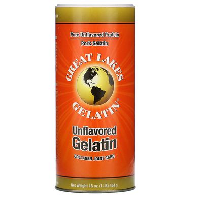 Свиной желатин, коллаген для суставов, без вкуса, Great Lakes Gelatin Co., 454 г (16 oz) купить в Киеве и Украине