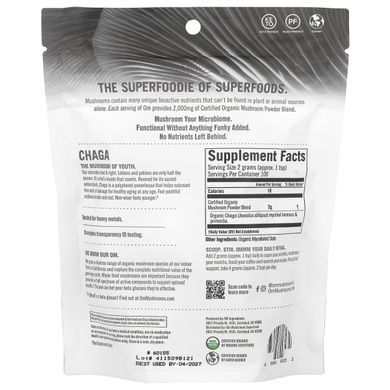 Om Mushrooms, Certified Organic Mushroom Powder, Chaga, 7.05 oz (200 g)
