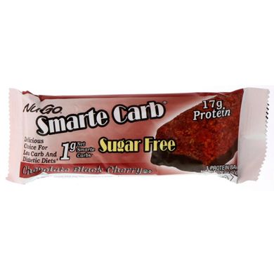 Smarte Carb, Шоколад з чорною вишнею, NuGo Nutrition, 12 батончиків, 1,76 унції (50 г) кожен