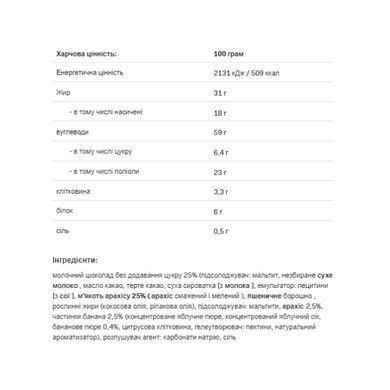 Печиво Allnutrition (Fitking Delicious Cookie) 128 г, Банан-арахісова паста