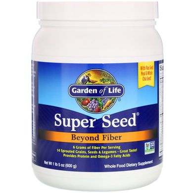 Супер насіння з пробіотиками, Super Seed, Garden of Life, 600 г