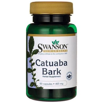 Катуаба кора, Catuaba Bark, Swanson, 465 мг, 60 капсул