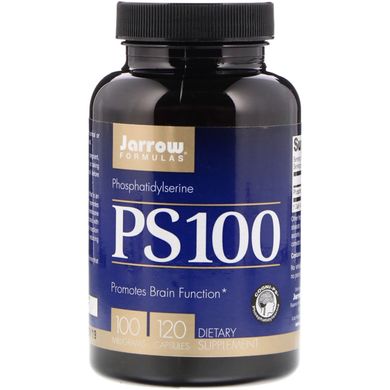 Фосфатидилсерин, PS-100 (Phosphatidylserine), Jarrow Formulas, 100 мг, 120 капсул
