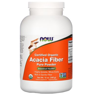 Клітковина акації Now Foods (Fiber Powder Organic Acacia) 340 г