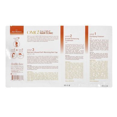 Double Dare, OMG! 3-in-1 Self Hair Clinic, hair restoration, 3-step kit.