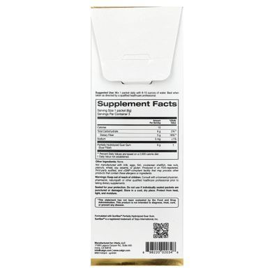 Prebiotic Fiber California Gold Nutrition (Пребиотическое волокно) 3 пакетики по 6 г.