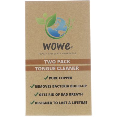 Чистий мідний очищувач язика, Wowe, 2 упаковки