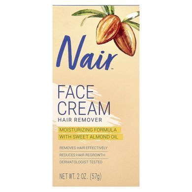 Для удаления волос, увлажняющий крем для лица, Nair, 2 унции (57 г) купить в Киеве и Украине