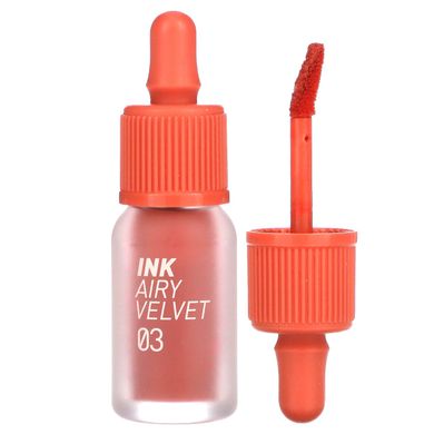 Peripera, Тинт для губ Ink Airy Velvet Lip Tint, 03 Мультиплікаційний корал, 0,14 унції (4 г)