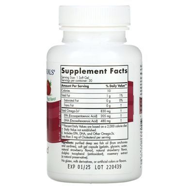 Fish Oil Nordic Naturals (Daily DHA) 30 capsules with strawberry flavor