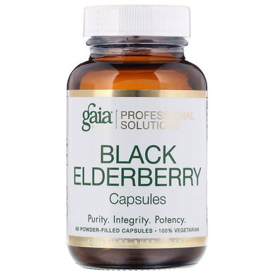 Черная бузина Gaia Herbs Professional Solutions (Black Elderberry) 60 капсул купить в Киеве и Украине