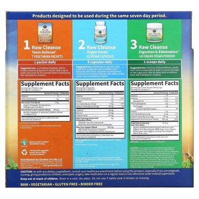 Garden of Life Body Cleansing Complex (RAW Cleanse) 3 stages