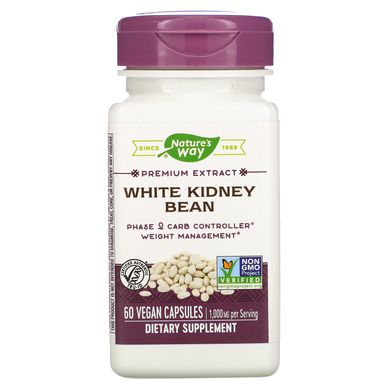 Біла Квасоля Фаза 2 стандартизована Nature's Way (White Kidney Bean) 60 капсул