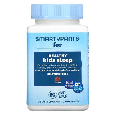 SmartyPants, засіб для здорового сну, для дітей старше 4 років, зі смаком вишні, 28 жувальних мармеладок