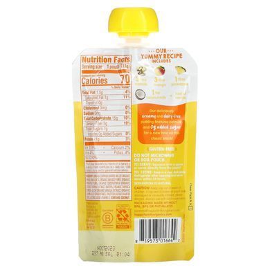 Happy Family Organics, Happy Tot, Oatmilk Pudding, Stage 4, Organic Oatmilk, Mangos, Pineapples & Coconutmilk, 4 oz (113 g) купить в Киеве и Украине