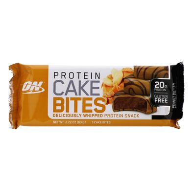 Печиво протеиновое арахісове масло і шоколад Optimum Nutrition (Protein Cake Bites) 12 шт. по 63 г