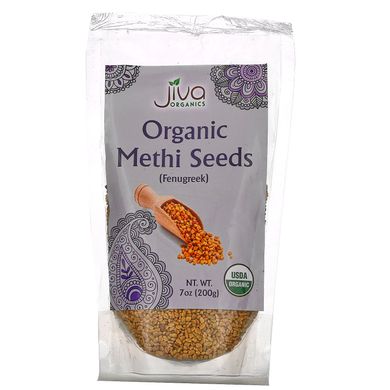 Jiva Organics, Органічні насіння міті, 7 унцій (200 г)