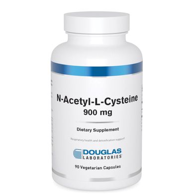 Ацетилцистеин Douglas Laboratories (N-Acetyl-L-Cysteine) 900 мг 90 растительных капсул купить в Киеве и Украине
